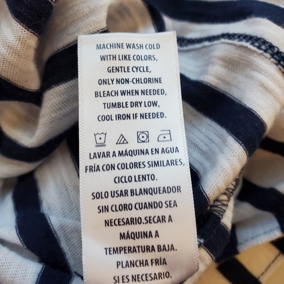 Anthropologie Splendid Striped Navy & White Tee - Picture 11 of 11